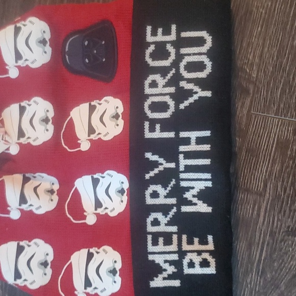 Star Wars Merry Force be with you Holiday Touque - Beenie - Hat - Adult … - Picture 2 of 4